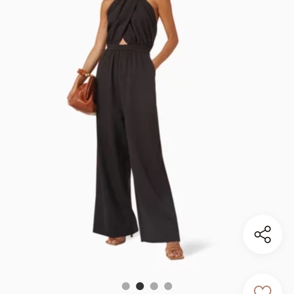 Y.A.S. ASOS Sleek Black Halterneck Jumpsuit in Stretch Viscose NWT M - Picture 7 of 7